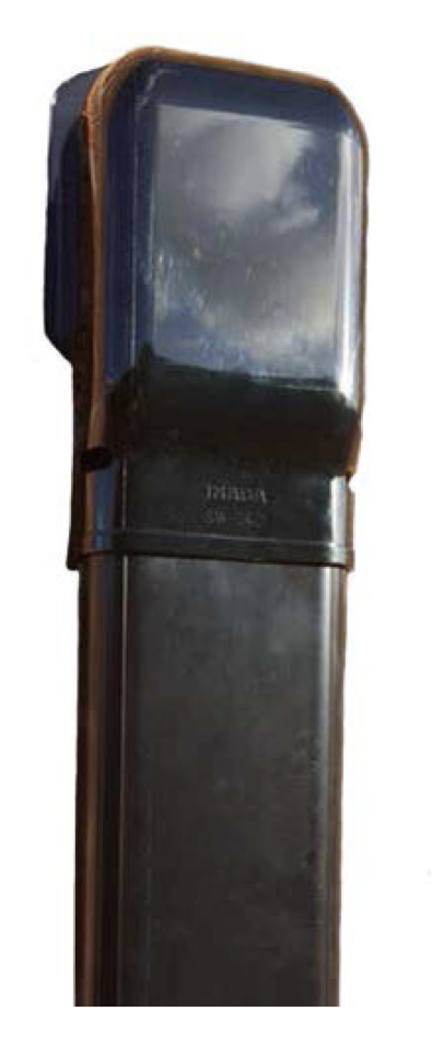 ASHP Straight Black Ducting - 140mm x 2mtr (TR-D-140-B)